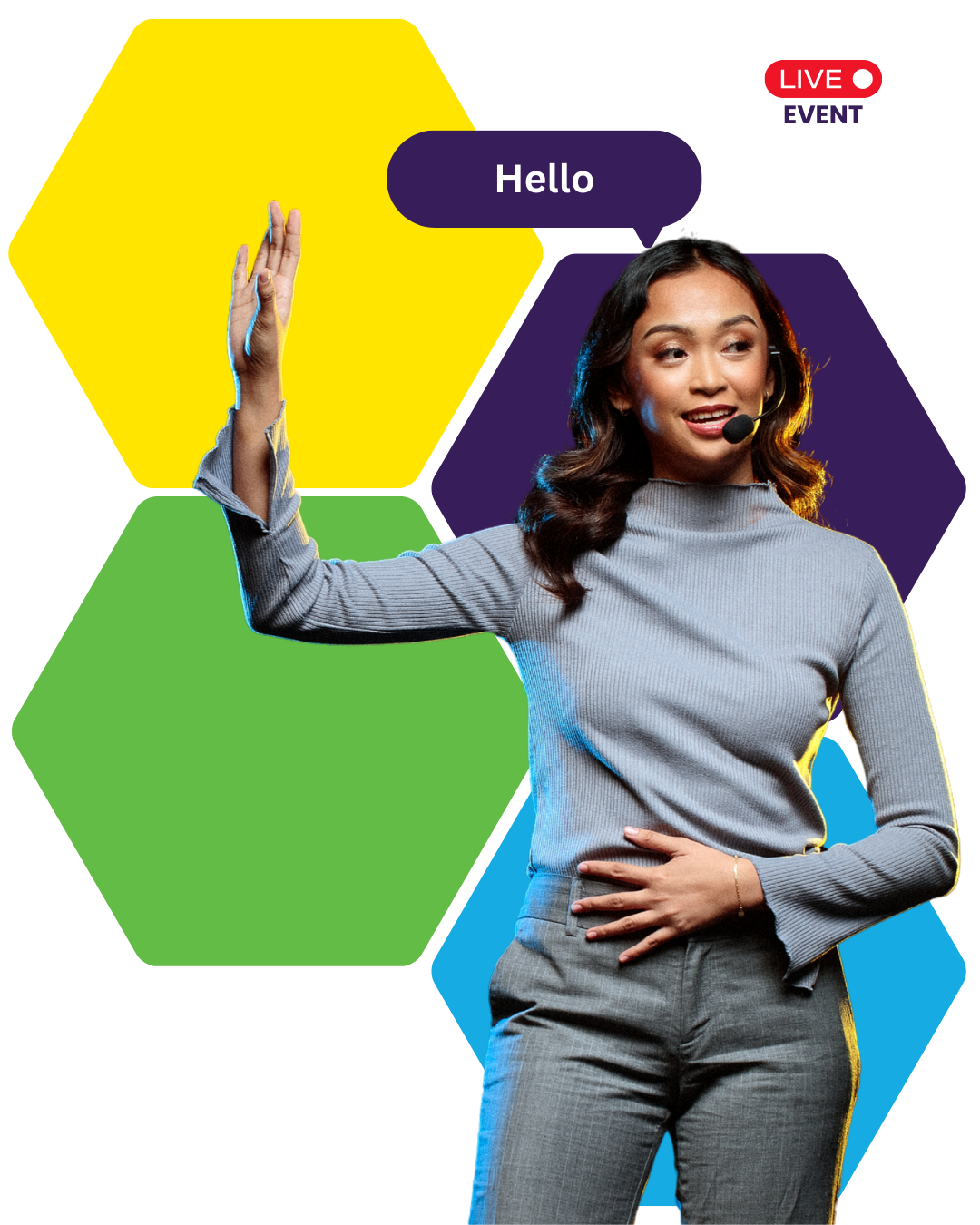 verbalscribe woman presenter